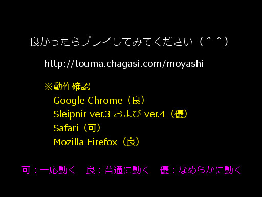 アドレスと動作確認